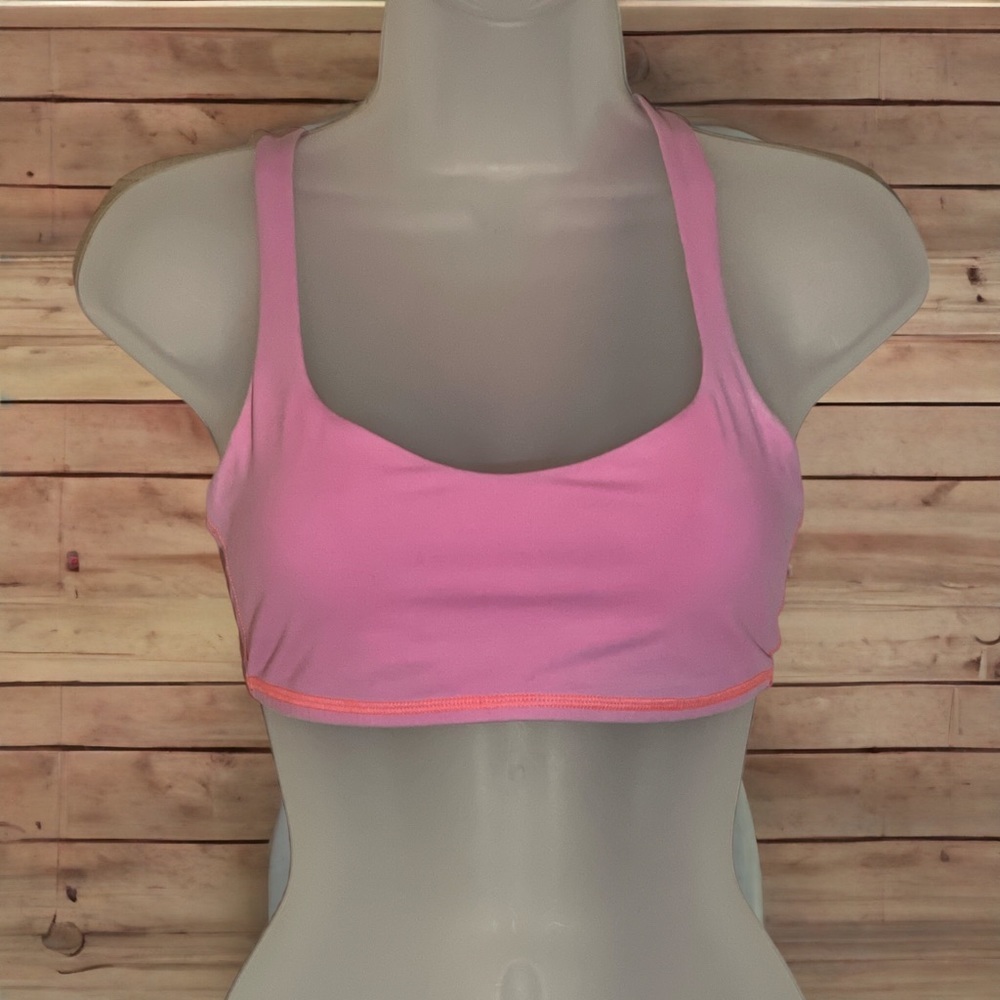 Lululemon Possibly Vintage Y2k Pink Racerback Sports Bra 6 Small